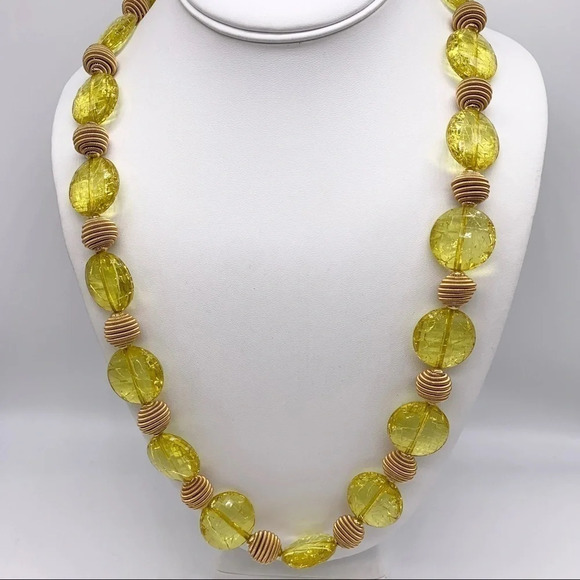 Kate Spade Lemon Drop Gold Swirl Necklace - Picture 1 of 5